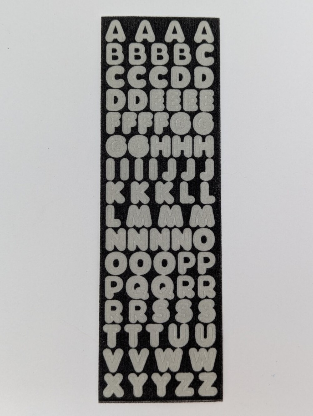 Sandylion Stickers Alphabet Gray Vintage